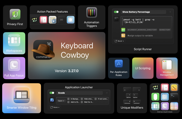 1.7k Star开源神器：Keyboard Cowboy - 助你成为 macOS 效率牛仔！